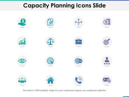 Capacity planning icons slide ppt powerpoint presentation file slides