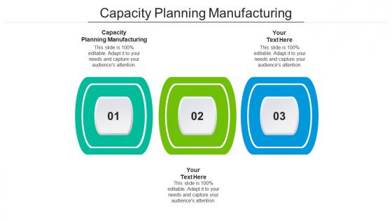 Capacity planning manufacturing ppt powerpoint presentation infographics objects cpb