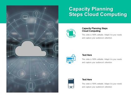 Capacity planning steps cloud computing ppt powerpoint presentation icon show cpb