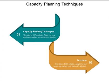 Capacity planning techniques ppt powerpoint presentation model example cpb