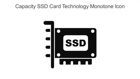 Capacity SSD Card Technology Monotone Icon In Powerpoint Pptx Png And Editable Eps Format