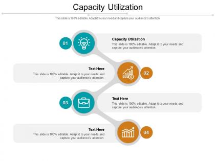 Capacity utilization ppt powerpoint presentation infographic template graphics design cpb