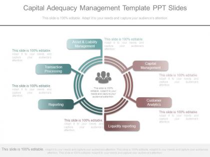 Capital adequacy management template ppt slides