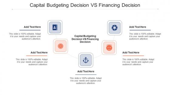 Capital Budgeting Decision Vs Financing Decision Ppt Powerpoint Presentation Infographic Cpb