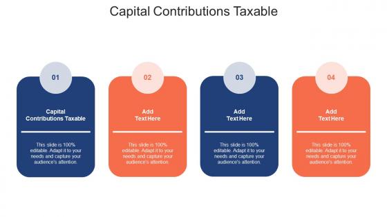 Capital Contributions Taxable Ppt Powerpoint Presentation Slides Portrait Cpb