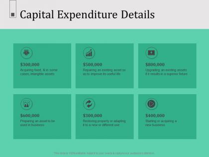 Capital expenditure details n569 powerpoint presentation slide download