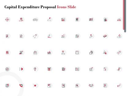 Capital expenditure proposal icons slide ppt powerpoint presentation icon slides