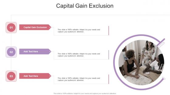 Capital Gain Exclusion In Powerpoint And Google Slides Cpb