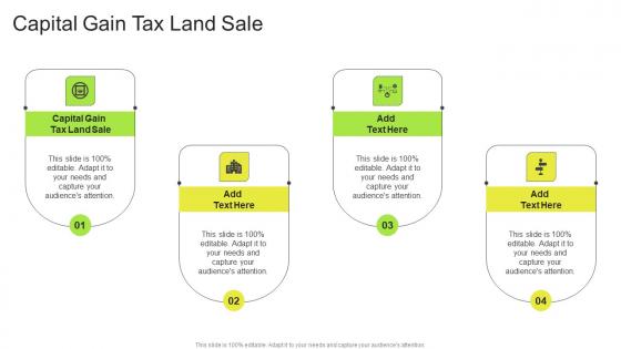 Capital Gain Tax Land Sale In Powerpoint And Google Slides Cpb