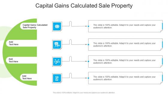 Capital Gains Calculated Sale Property In Powerpoint And Google Slides Cpb