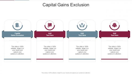 Capital Gains Exclusion In Powerpoint And Google Slides Cpb