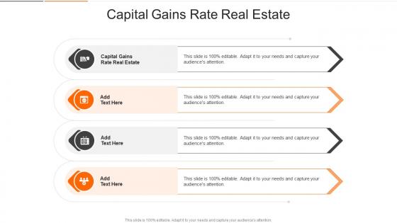 Capital Gains Rate Real Estate In Powerpoint And Google Slides Cpb