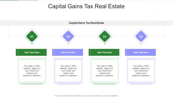 Capital Gains Tax Real Estate In Powerpoint And Google Slides Cpb