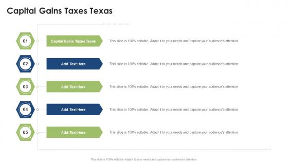 Capital Gains Taxes Texas In Powerpoint And Google Slides Cpb