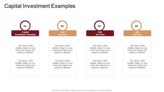 Capital Investment Examples In Powerpoint And Google Slides Cpb