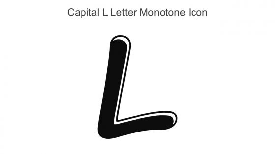 Capital L Letter Monotone Icon In Powerpoint Pptx Png And Editable Eps Format