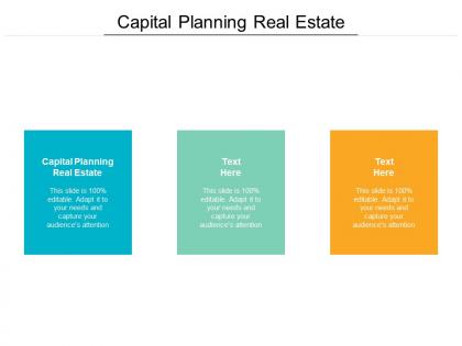 Capital planning real estate ppt powerpoint presentation ideas infographic template cpb