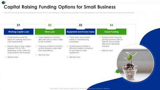 Capital Raising Funding Options For Small Business