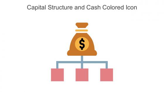 Capital Structure And Cash Colored Icon In Powerpoint Pptx Png And Editable Eps Format