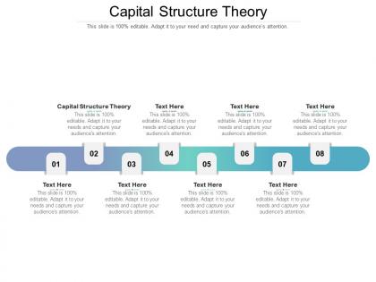 Capital structure theory ppt powerpoint presentation infographic template format ideas cpb