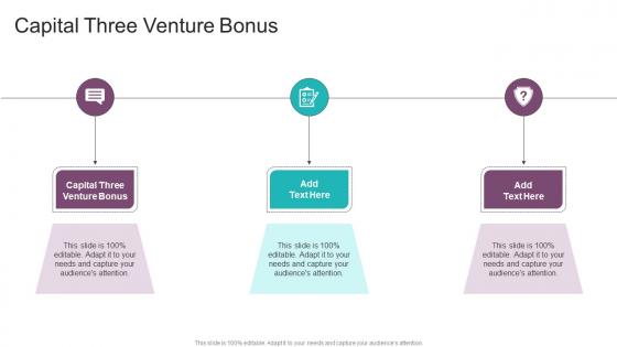 Capital Three Venture Bonus In Powerpoint And Google Slides Cpb