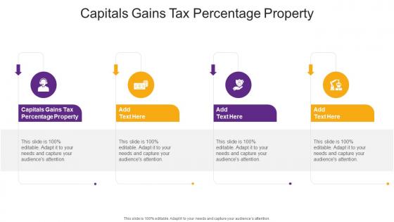 Capitals Gains Tax Percentage Property In Powerpoint And Google Slides Cpb