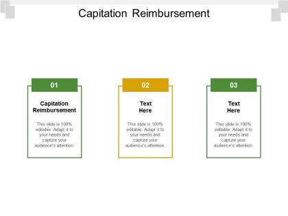 Capitation reimbursement ppt powerpoint presentation inspiration file formats cpb