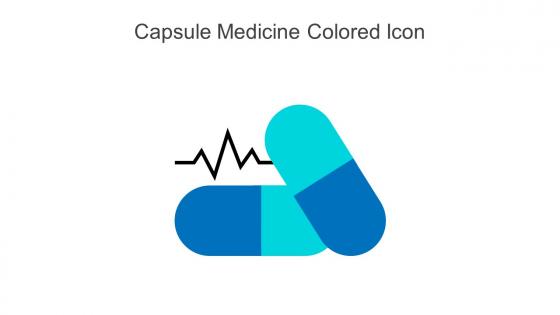 Capsule Medicine Colored Icon In Powerpoint Pptx Png And Editable Eps Format