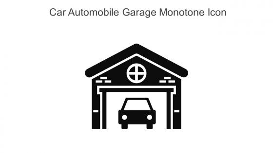 Car Automobile Garage Monotone Icon In Powerpoint Pptx Png And Editable Eps Format