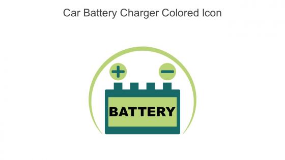 Car Battery Charger Colored Icon In Powerpoint Pptx Png And Editable Eps Format