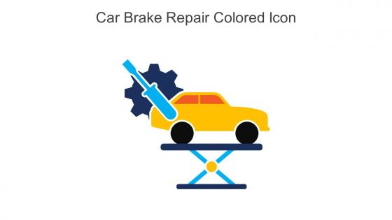 Car Brake Repair Colored Icon In Powerpoint Pptx Png And Editable Eps Format