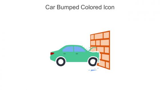 Car Bumped Colored Icon In Powerpoint Pptx Png And Editable Eps Format