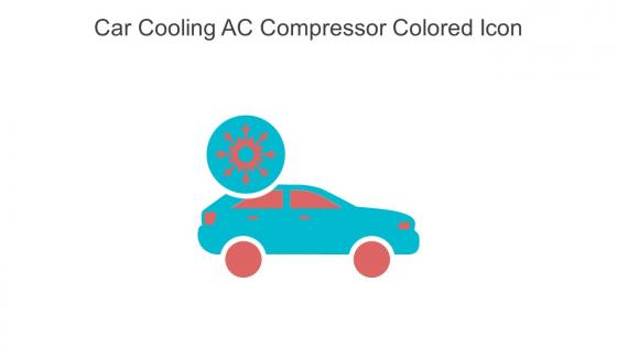 Car Cooling AC Compressor Colored Icon In Powerpoint Pptx Png And Editable Eps Format