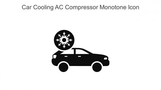 Car Cooling AC Compressor Monotone Icon In Powerpoint Pptx Png And Editable Eps Format