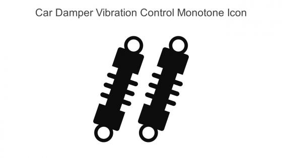 Car Damper Vibration Control Monotone Icon In Powerpoint Pptx Png And Editable Eps Format