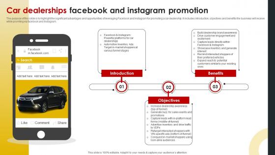 Car Dealerships Facebook And Instagram Promotion Effective Marketing Strategies