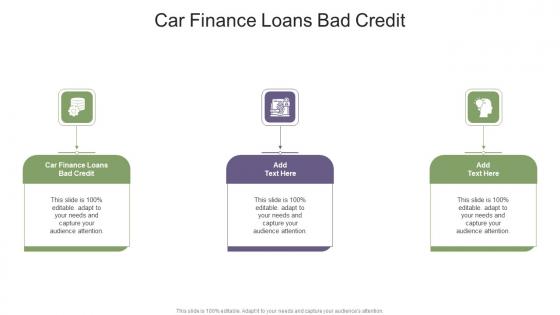 Car Finance Loans Bad Credit In Powerpoint And Google Slides Cpb