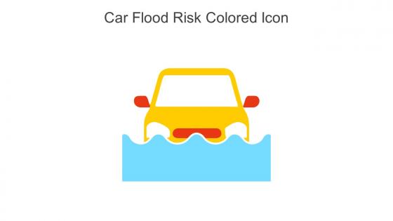 Car Flood Risk Colored Icon In Powerpoint Pptx Png And Editable Eps Format