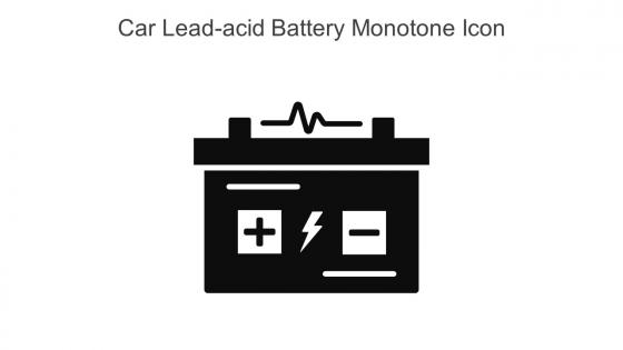Car Lead Acid Battery Monotone Icon In Powerpoint Pptx Png And Editable Eps Format