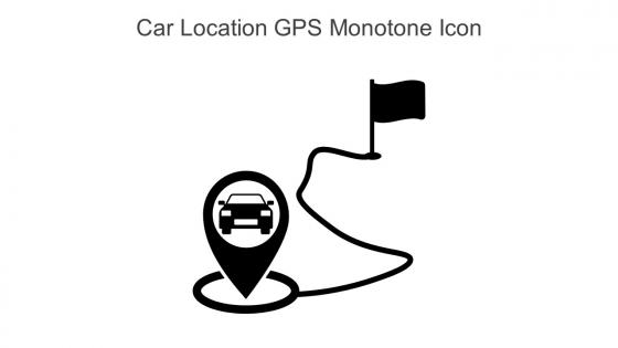 Car Location Gps Monotone Icon In Powerpoint Pptx Png And Editable Eps Format