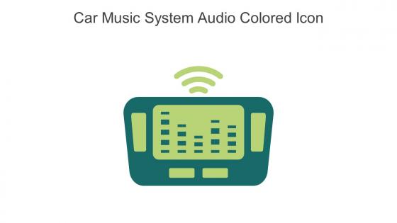 Car Music System Audio Colored Icon In Powerpoint Pptx Png And Editable Eps Format