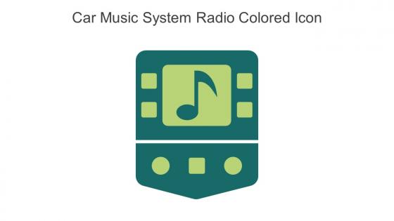 Car Music System Radio Colored Icon In Powerpoint Pptx Png And Editable Eps Format