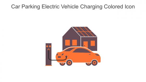 Car Parking Electric Vehicle Charging Colored Icon In Powerpoint Pptx Png And Editable Eps Format