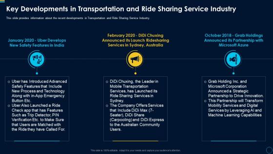 Car pooling services investor key developments in transportation ride sharing