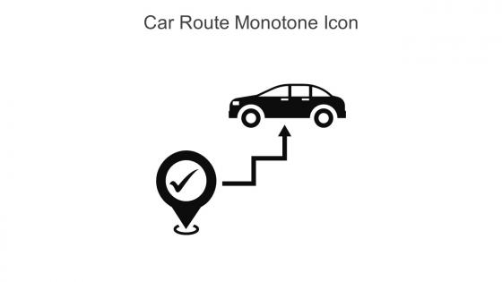 Car Route Monotone Icon In Powerpoint Pptx Png And Editable Eps Format
