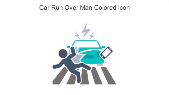 Car Run Over Man Colored Icon In Powerpoint Pptx Png And Editable Eps Format