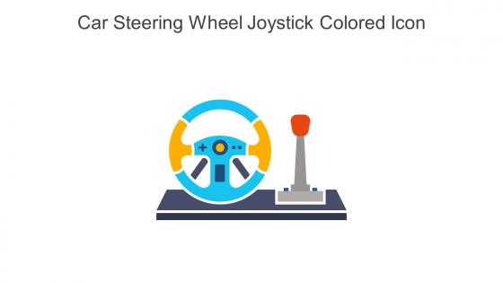Car Steering Wheel Joystick Colored Icon In Powerpoint Pptx Png And Editable Eps Format