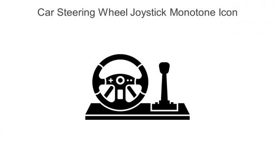 Car Steering Wheel Joystick Monotone Icon In Powerpoint Pptx Png And Editable Eps Format