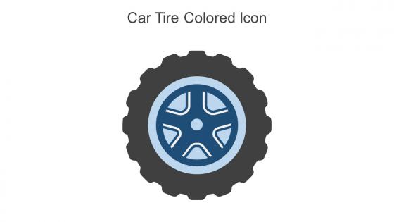 Car Tire Colored Icon In Powerpoint Pptx Png And Editable Eps Format