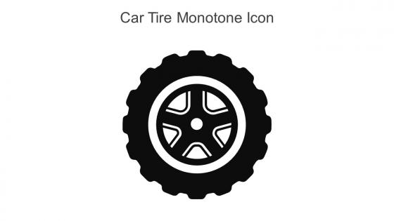 Car Tire Monotone Icon In Powerpoint Pptx Png And Editable Eps Format